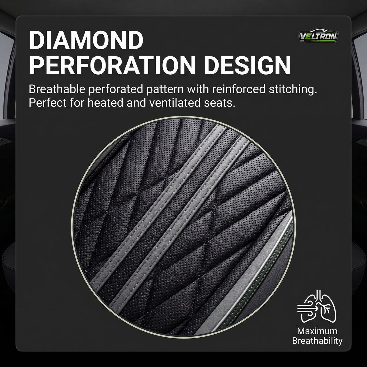 Black & Gray Car Seat Covers