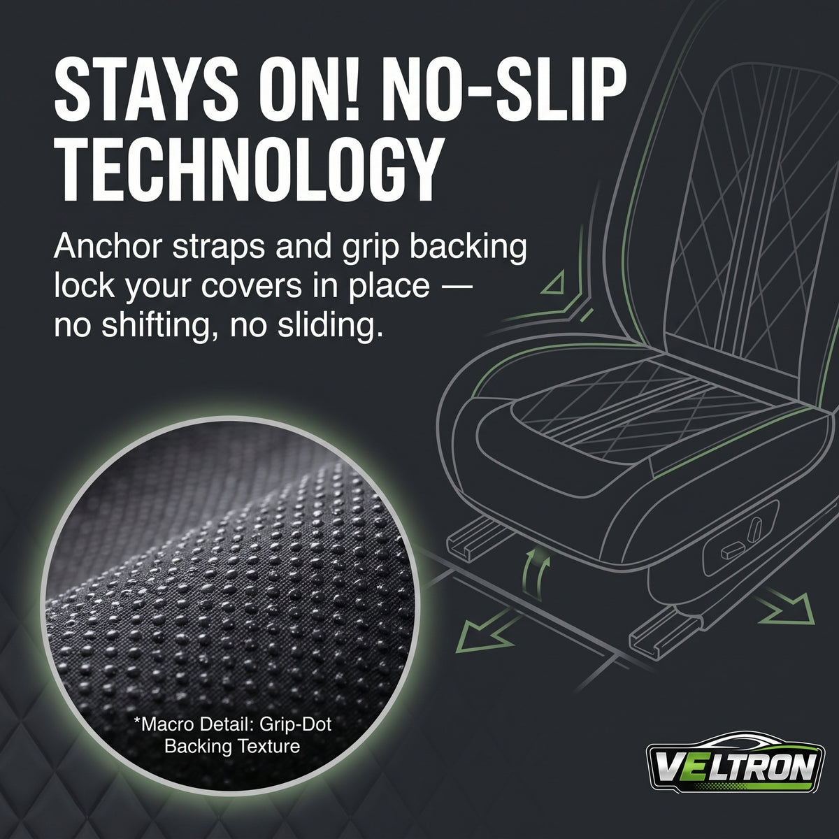 Gray & Black Car Seat Covers