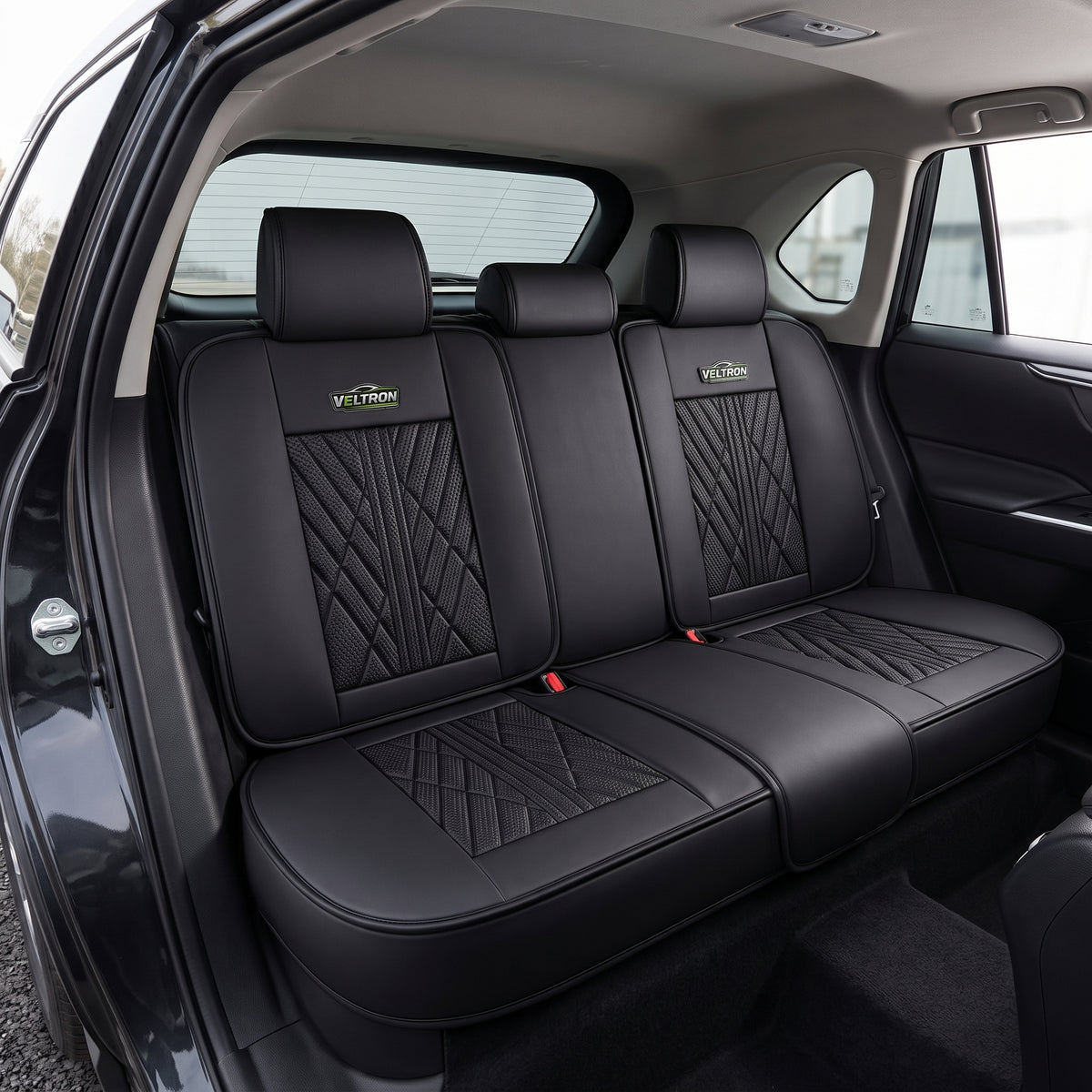 Black & Gray Car Seat Covers