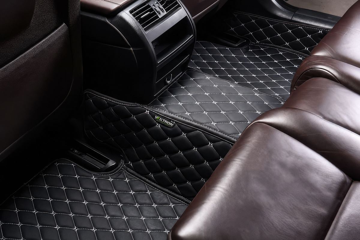 Black & Beige Car Mats