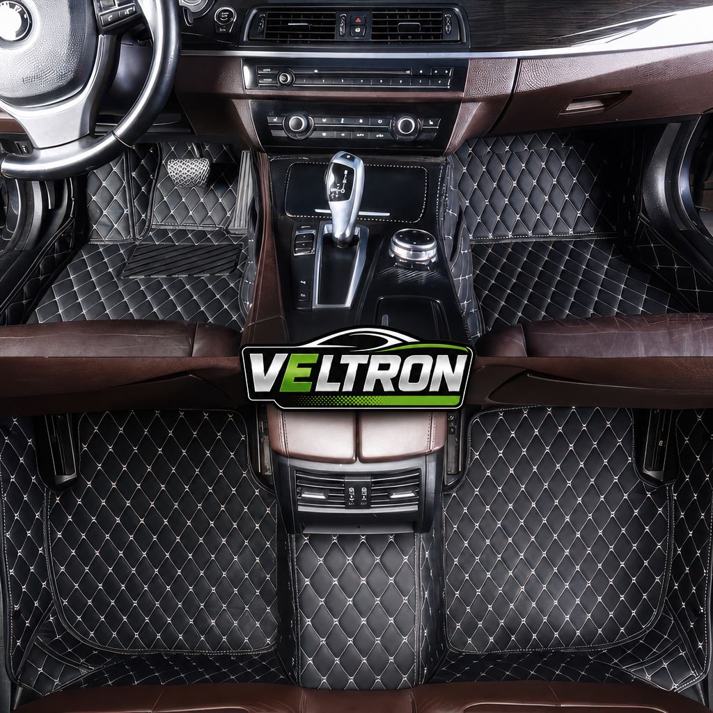 Black & White Car Mats