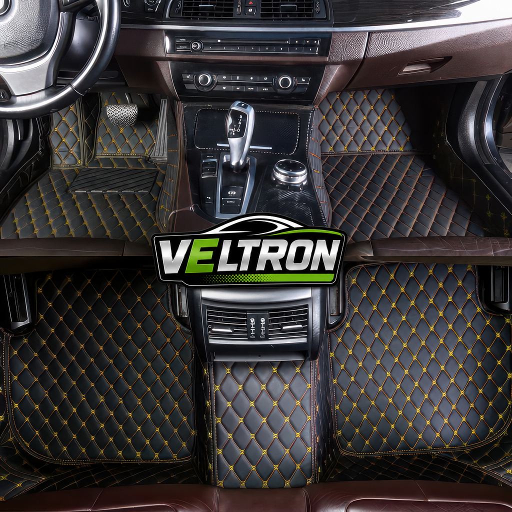 Black & Yellow Car Mats