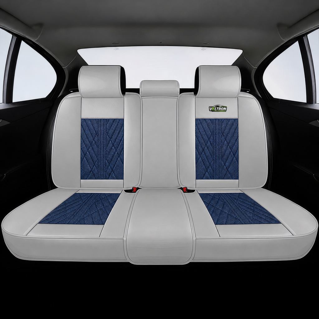 Blue & Gray Car Seat Covers