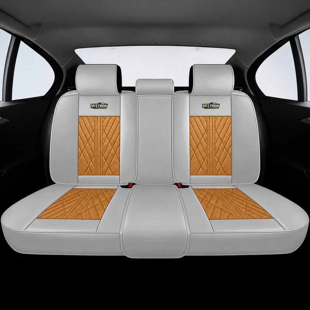 Brown & Gray Car Seat Covers