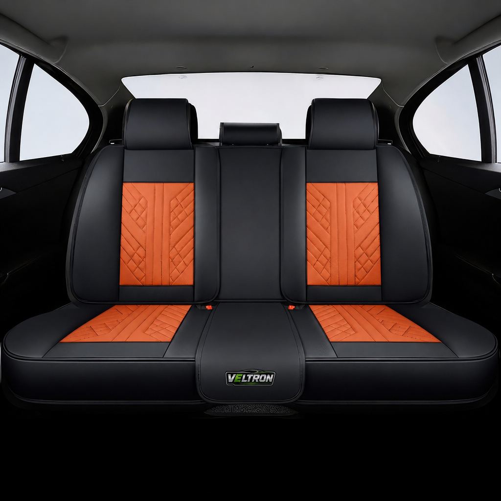 Orange & Black Car Seat Covers