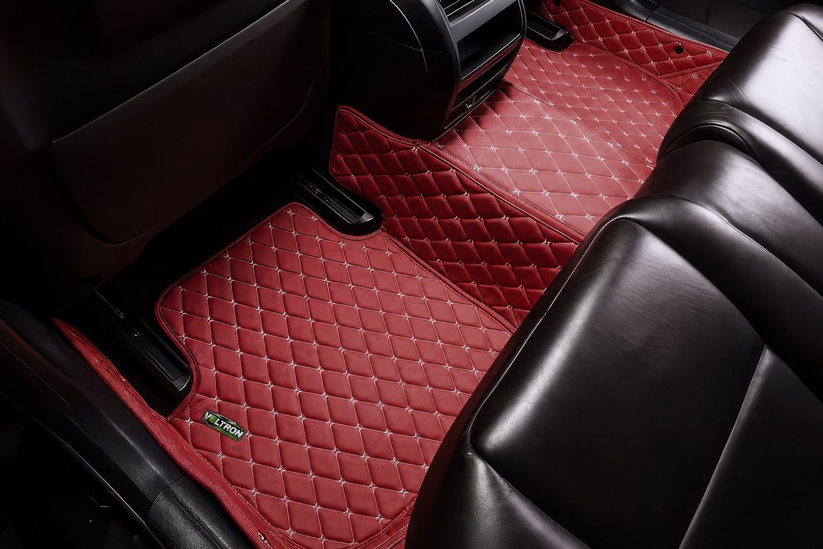 Wine Red Car Mats