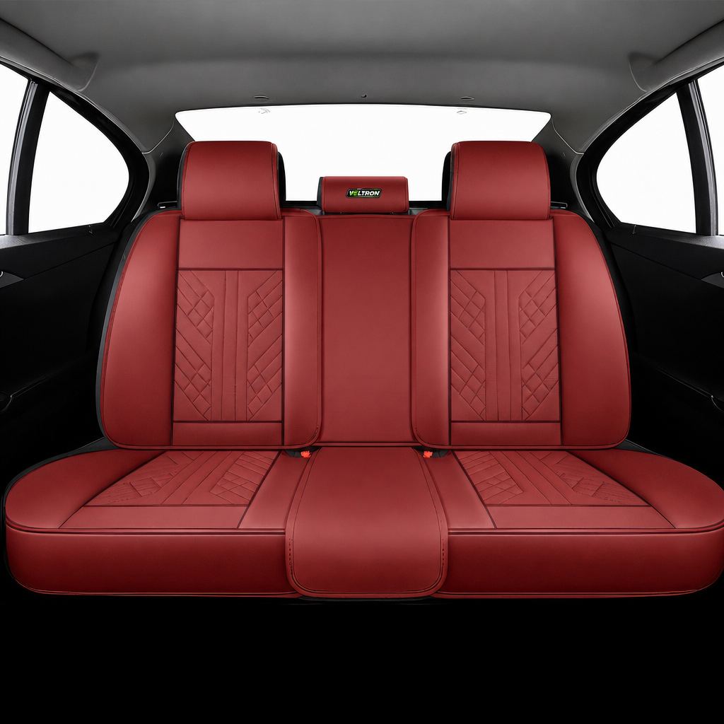 Wine Red Car Seat Covers