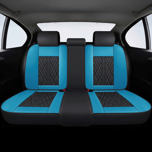 Black & Blue Car Seat Covers