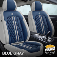 Blue & Gray Car Seat Covers