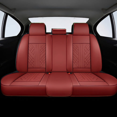 Wine Red Car Seat Covers