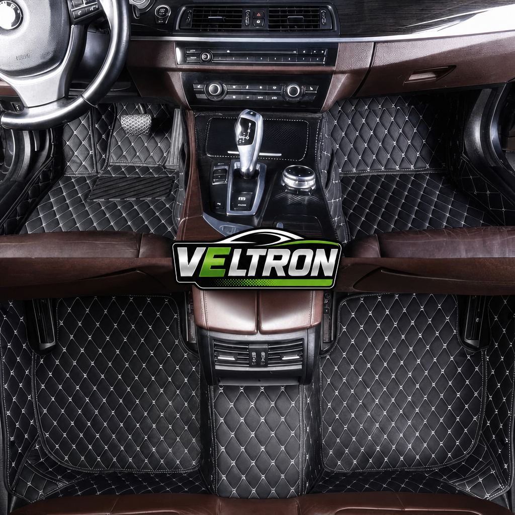 Black & Beige Car Mats