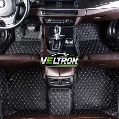 Black & Beige Car Mats