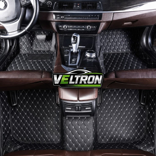 Black & Beige Car Mats