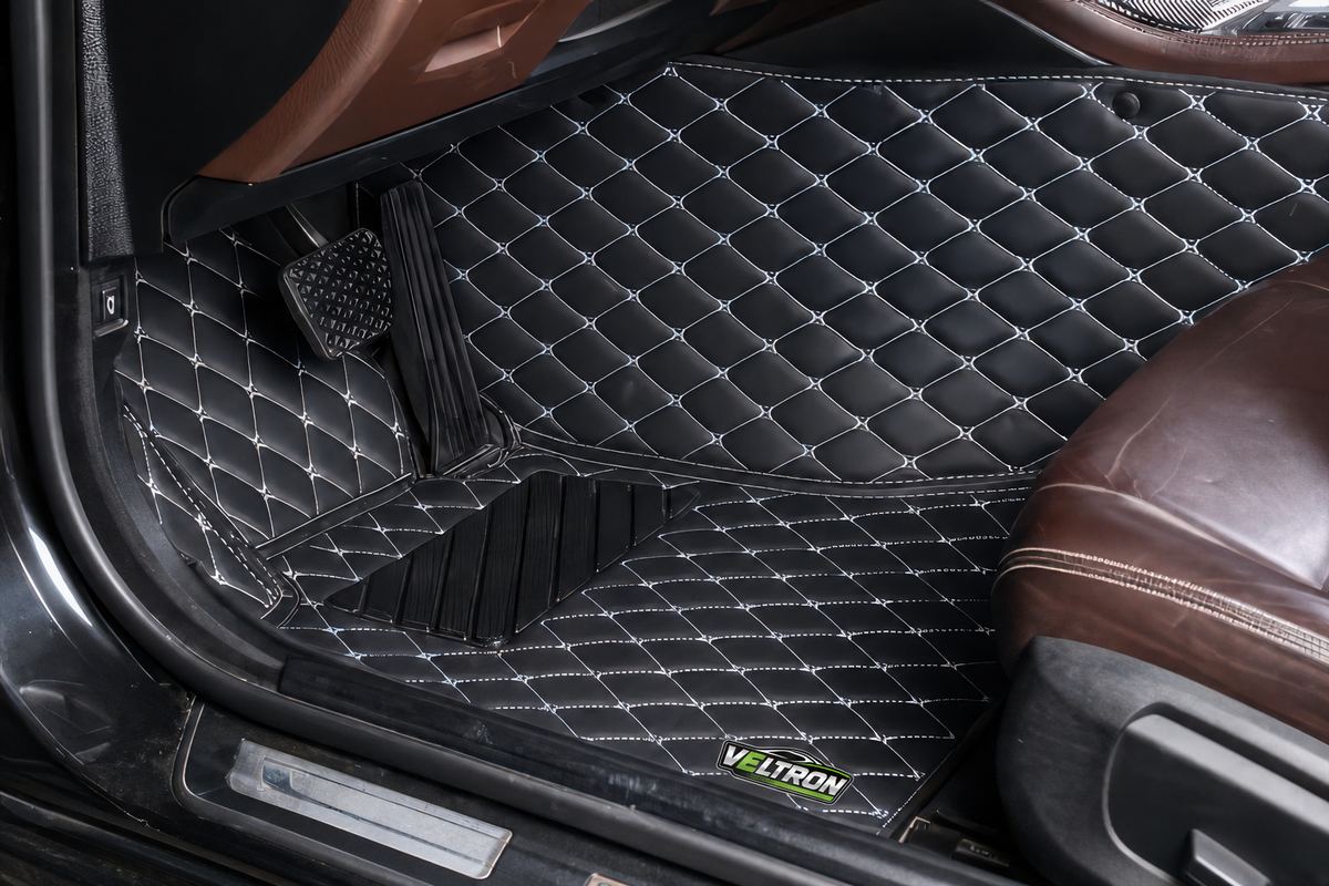Black & Beige Car Mats