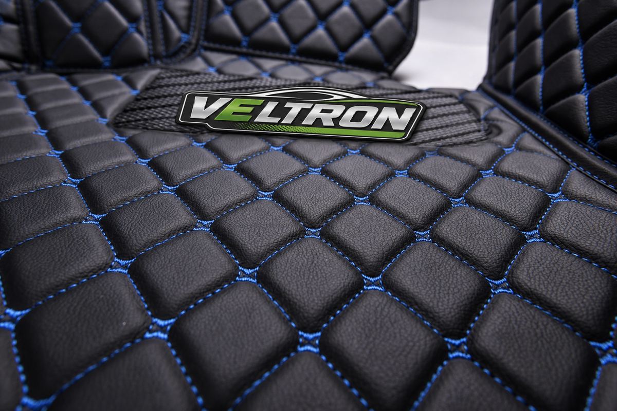 Black & Blue Car Mats
