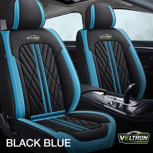 Black & Blue Car Seat Covers