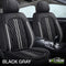 Black & Gray Car Seat Covers