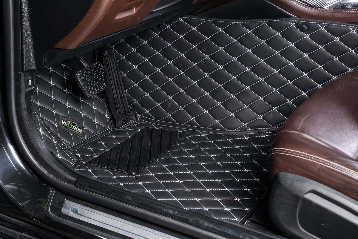 Black & White Car Mats