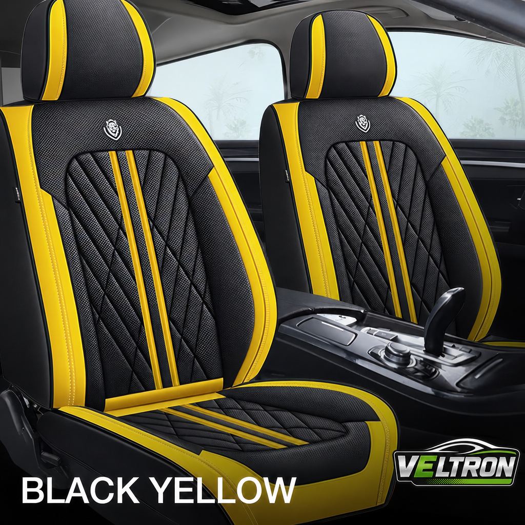 Black & Yellow Car Seat Covers