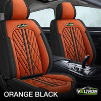 Orange & Black Car Seat Covers