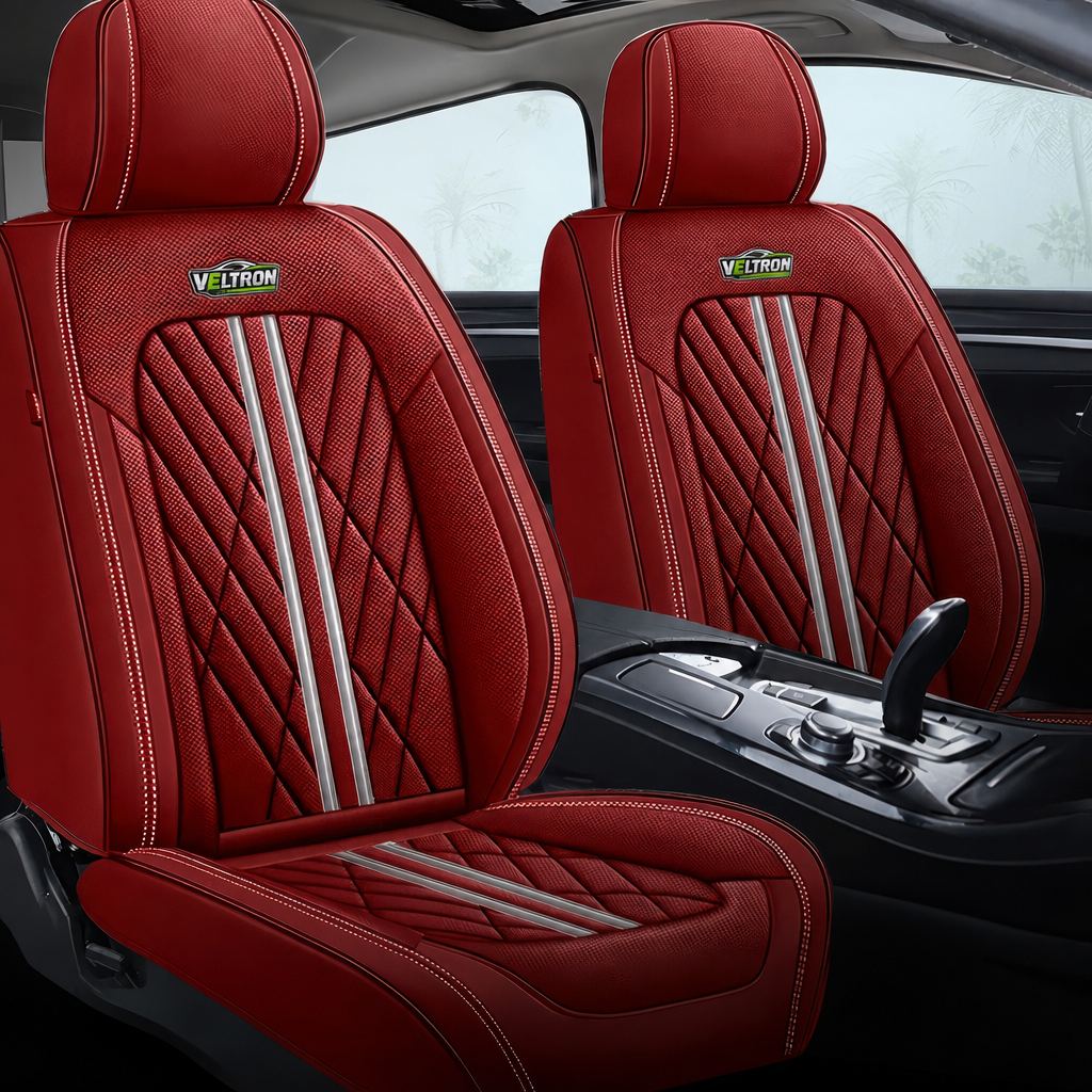 Wine Red Car Seat Covers